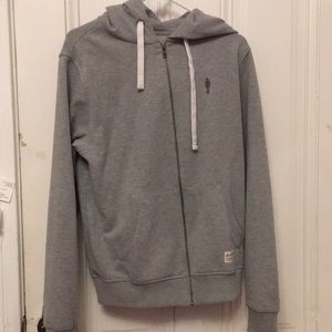 Gray zipper jacket